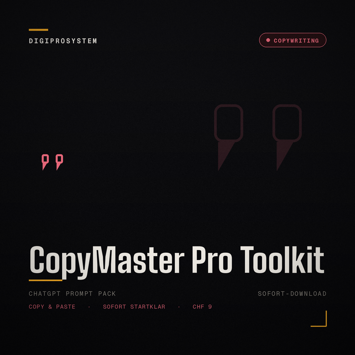 CopyMaster Pro Toolkit - ChatGPT Prompt Pack