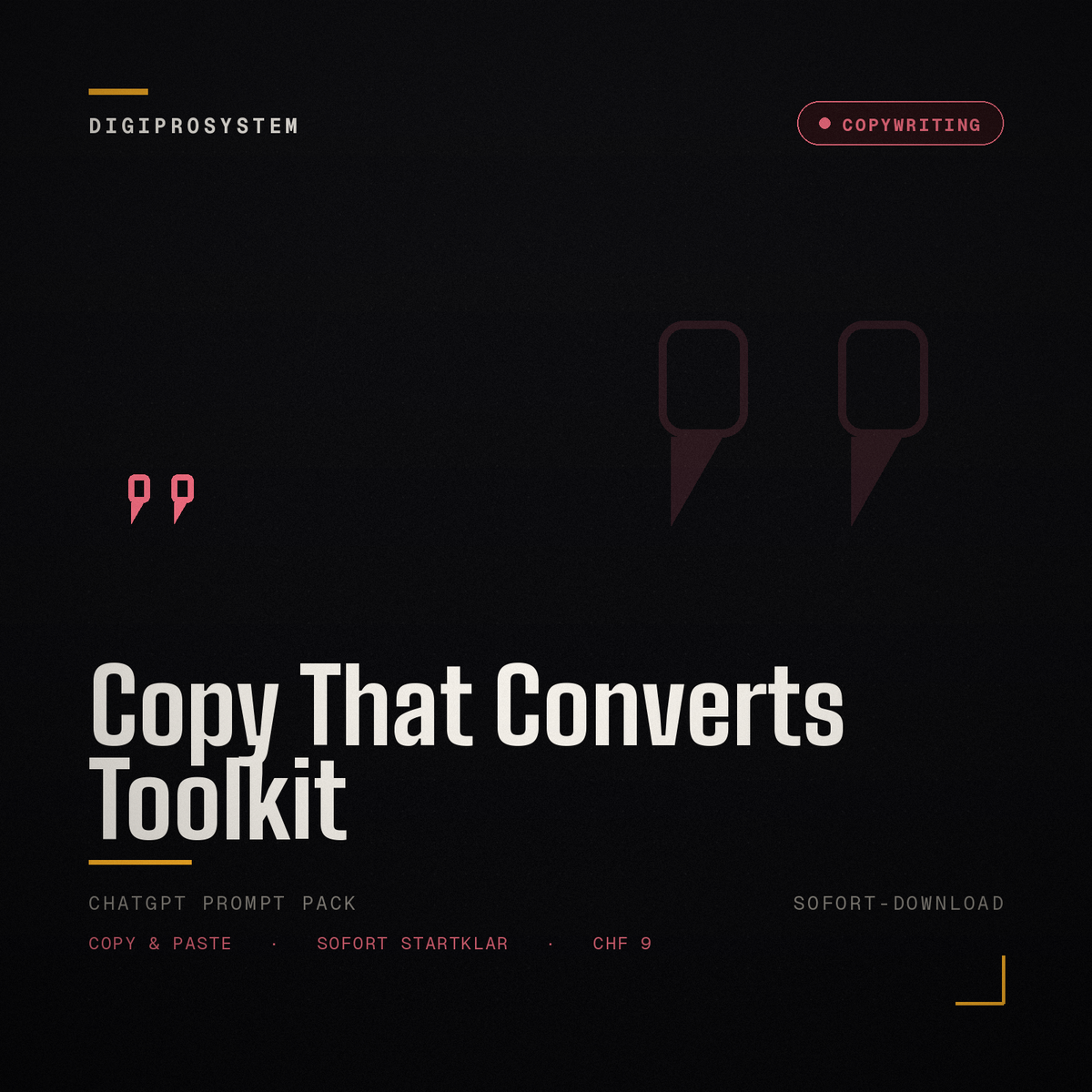 Copy That Converts Toolkit - ChatGPT Prompt Pack