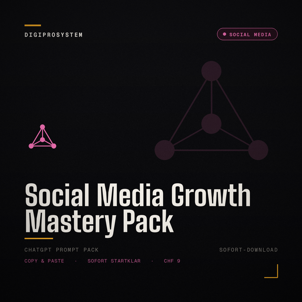 Social Media Growth Mastery Pack - ChatGPT Prompt Pack