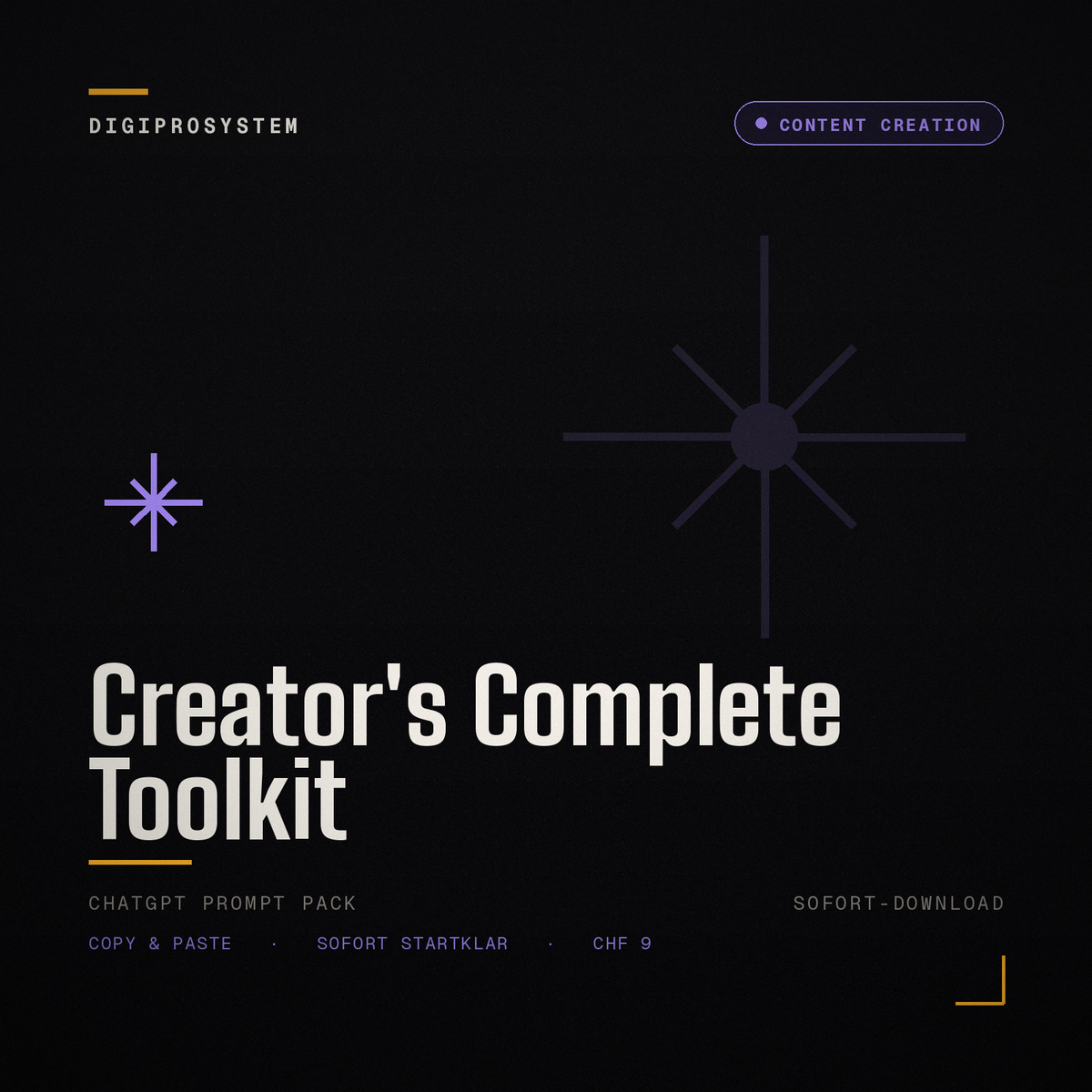 Creator's Complete Toolkit - ChatGPT Prompt Pack