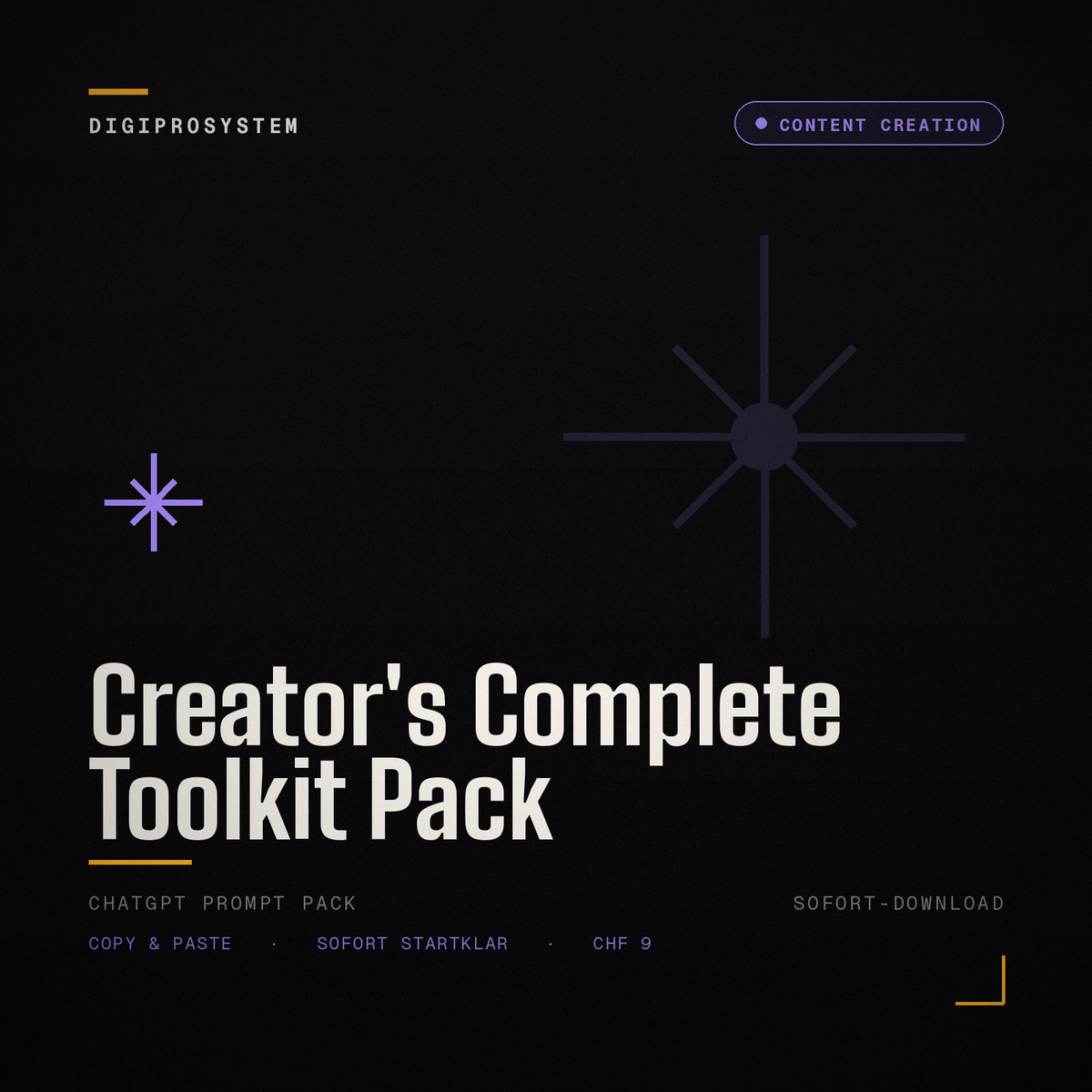 Creator's Complete Toolkit Pack - ChatGPT Prompt Pack