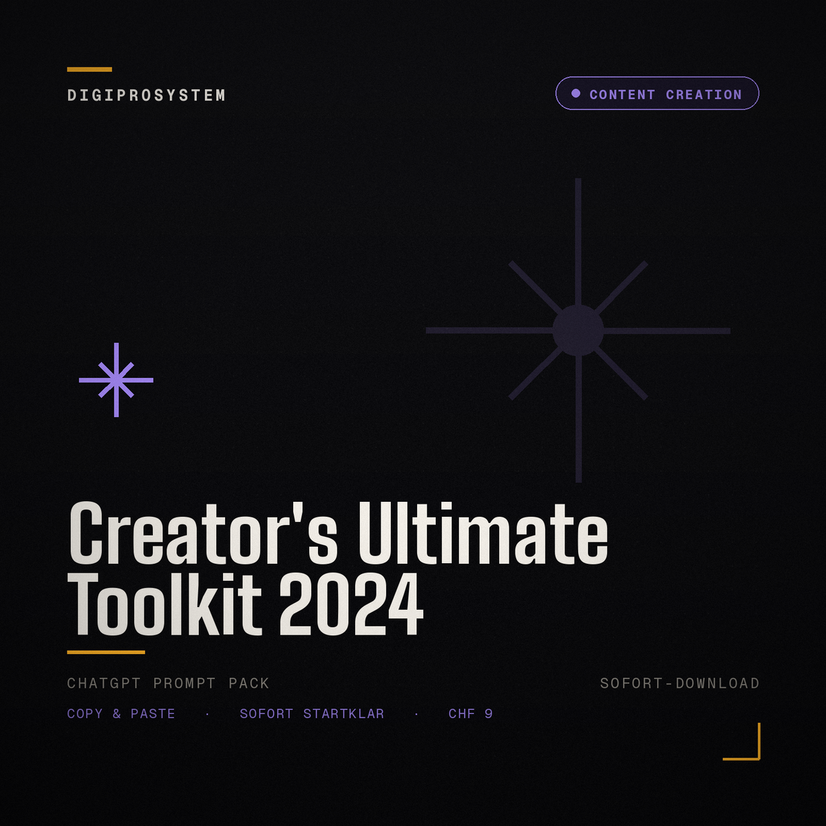 Creator's Ultimate Toolkit 2024 - ChatGPT Prompt Pack